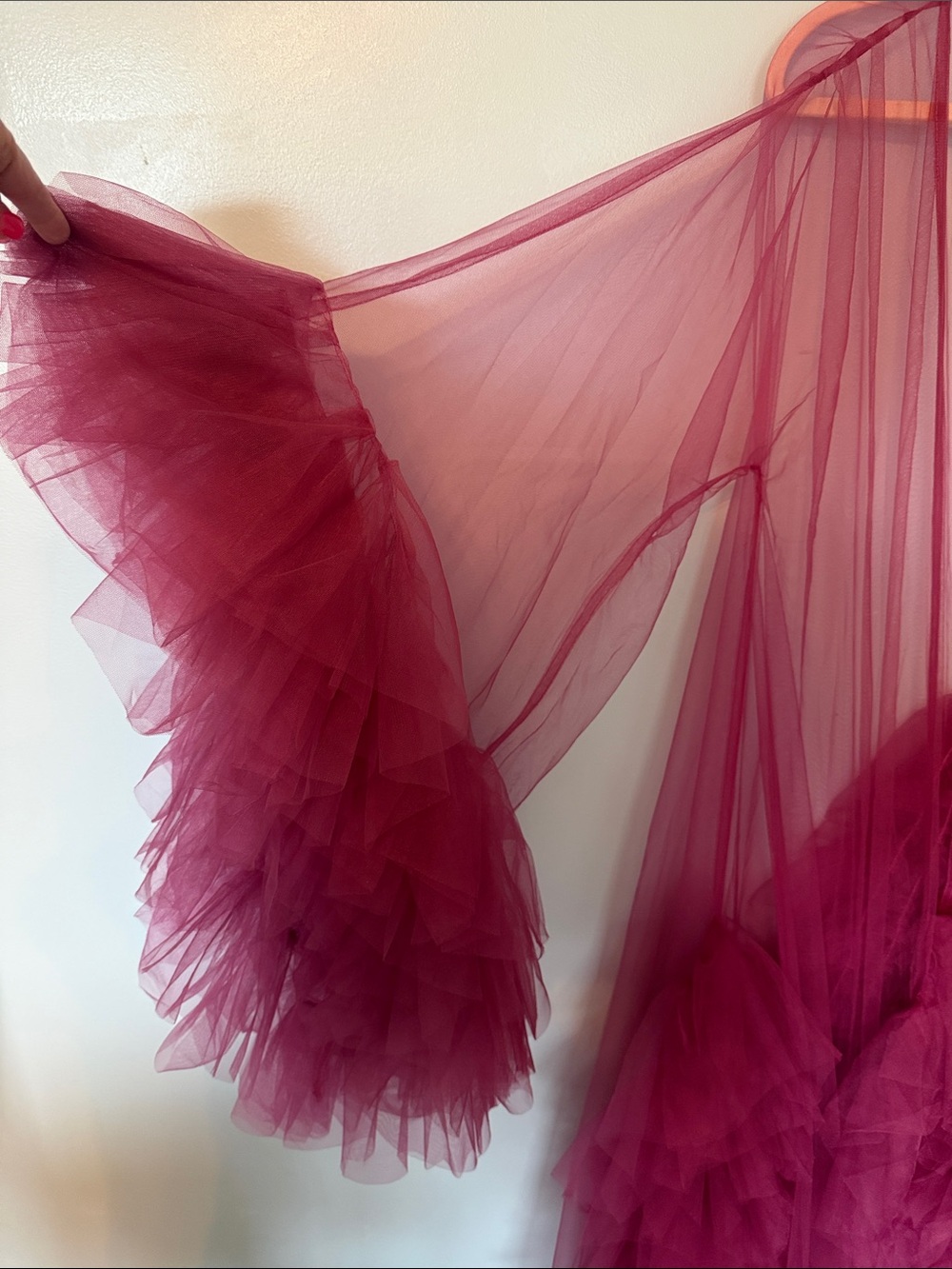 Tulle Maternity Robe for Photo Shoot - Picture 2 of 4